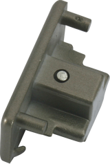 230V Single Circuit Track Dead End Cap - Satin Nickel