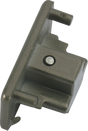 230V Single Circuit Track Dead End Cap - Satin Nickel