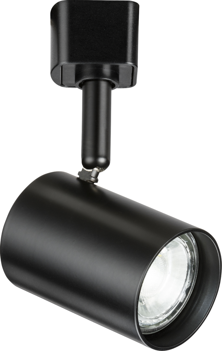 230V GU10 Track Spotlight - Black, Adjustable Directional Spotlight