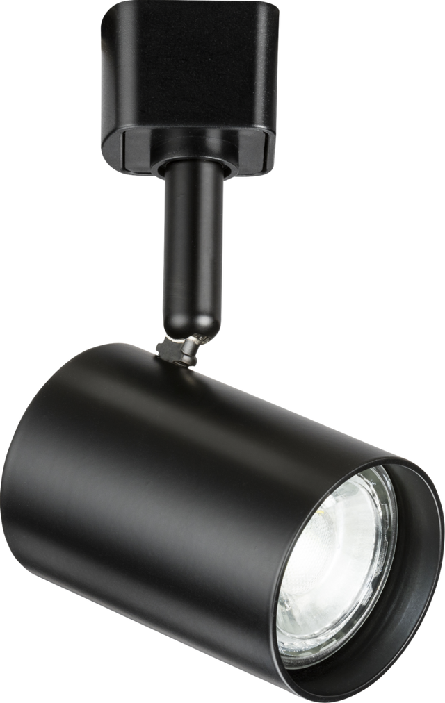 230V GU10 Track Spotlight - Black, Adjustable Directional Spotlight