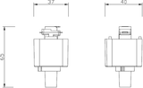 Alternate view of 230V Track Adaptor Satin Nickel