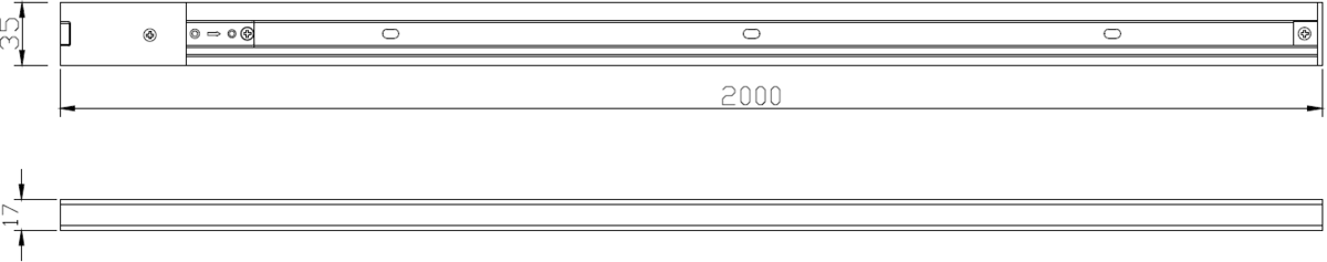 Alternative Image of 230V 10A Single Circuit Track White