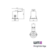 Knightsbridge: VFCFIPC, 230V IP65 Fixed GU10 Fire-Rated Downlight, Chrome Finish, Dimmable, 35W Max, Fast-Fix Installation
