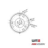 HikVision: DS-2CE72UF3T-E(2.8mm), 8MP Fixed Lens ColourVu PoC Turret Camera, IP67, 24/7 Colour, 40m Light