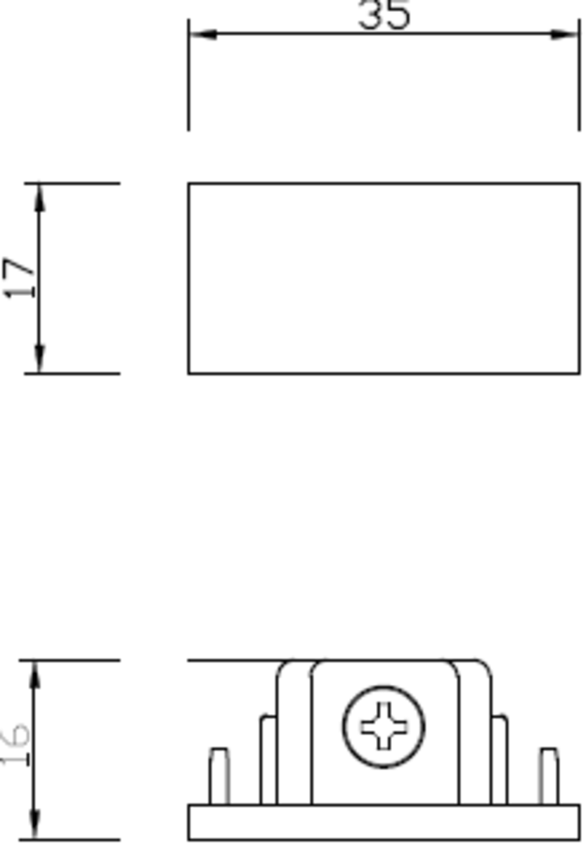 230V Single Circuit Track Dead End Cap Image