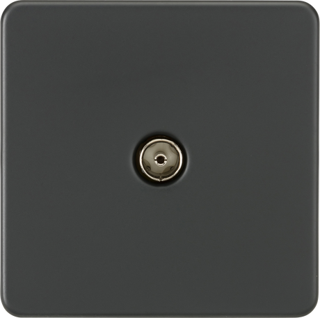Anthracite TV Outlet Non-Isolated, Screwless Design