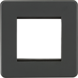 2G Modular Faceplate - Anthracite, Euro Module Compatible