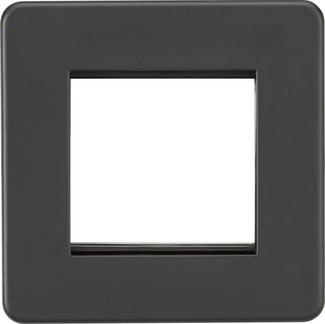 2G Modular Faceplate - Anthracite, Euro Module Compatible