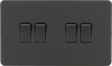10AX 4G 2-Way Screwless Switch - Anthracite