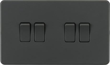 10AX 4G 2-Way Screwless Switch - Anthracite