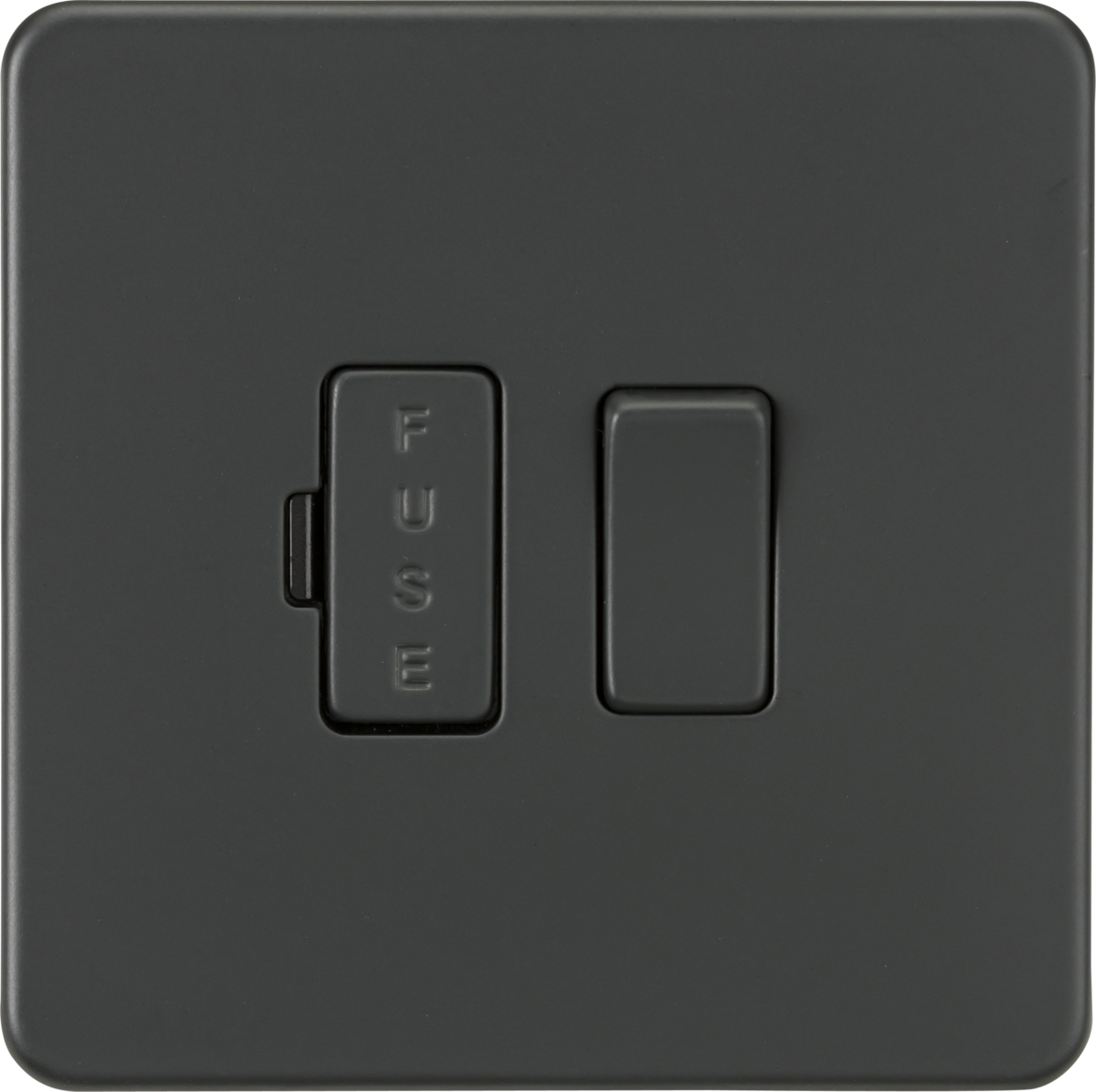 13A Switched Fused Spur Unit - Anthracite - Screwless Design
