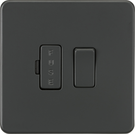13A Switched Fused Spur Unit - Anthracite - Screwless Design