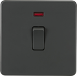 20A 1G DP Switch with Neon - Anthracite