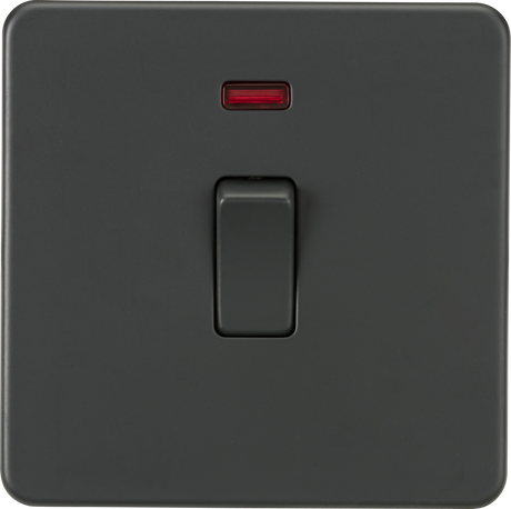 20A 1G DP Switch with Neon - Anthracite