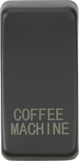 Switch Cover 'Marked COFFEE MACHINE' - Anthracite