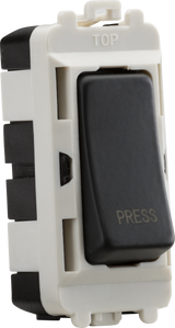 20AX 2 Way Retractive SP Module Marked PRESS - Anthracite
