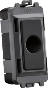 Flex Outlet Module Up To 10mm - Anthracite