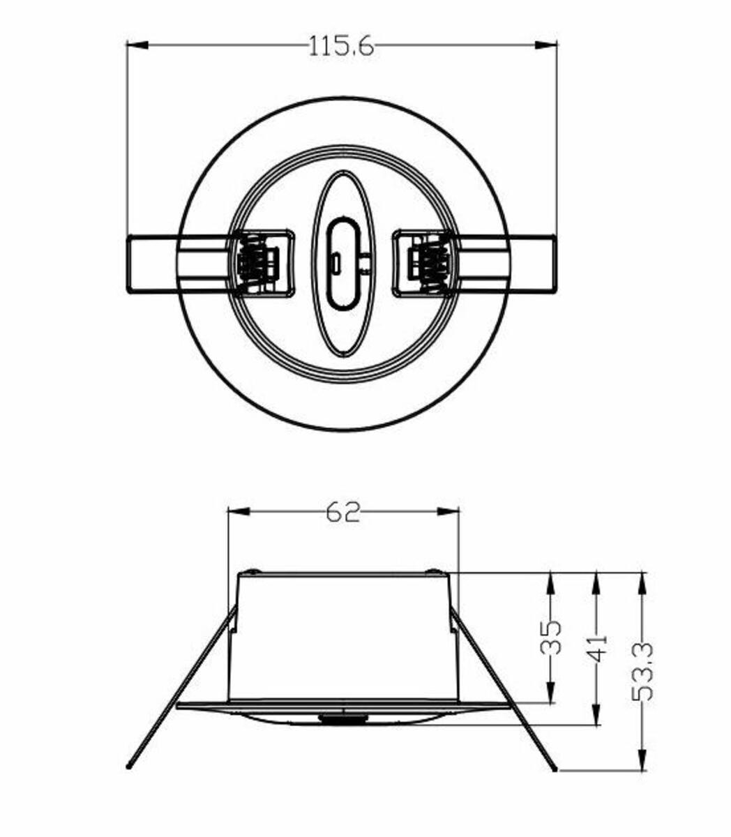 230V Recess Mount HF Motion Sensor Image 1