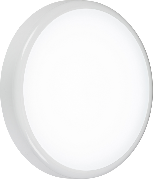 230V IP65 20W CCT Adjustable LED Bulkhead with Emergency and Sensor - White