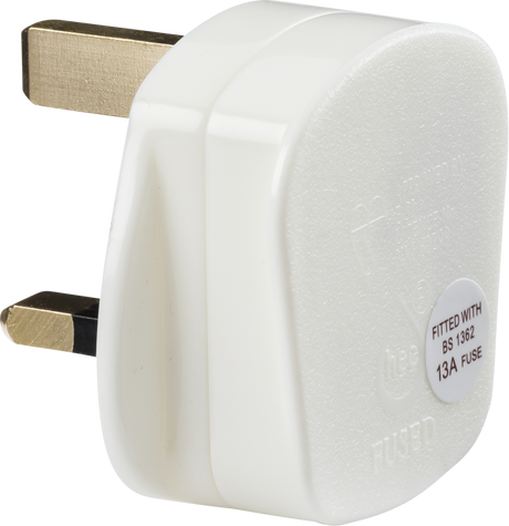 13A Rough Use Plug Top (Quick Fix) - White