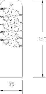 Alternative view of Replacement Remote Control for OP663GBK and OP665GBK