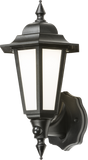 230V IP54 8W LED Wall Lantern with Daylight Sensor - Black