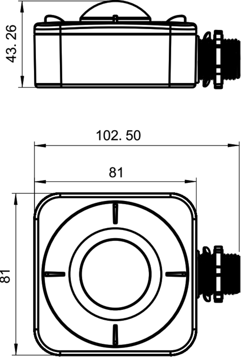 LWB 360° PIR Sensor - Alternate View