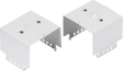 LWB Surface Mount Brackets for Low Bays - White Pressed Steel
