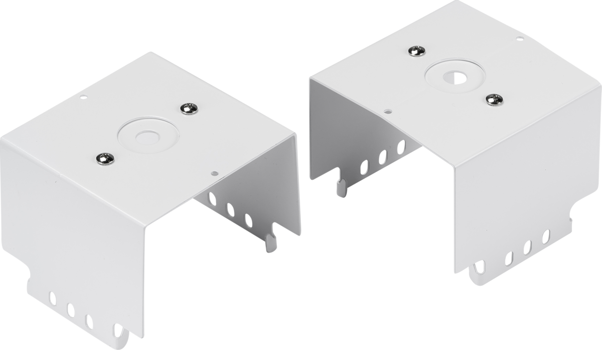 LWB Surface Mount Brackets for Low Bays - White Pressed Steel