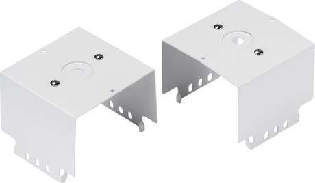 LWB Surface Mount Brackets for Low Bays - White Pressed Steel