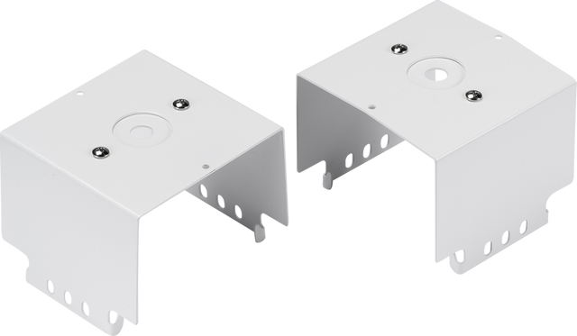 LWB Surface Mount Brackets for Low Bays - White Pressed Steel