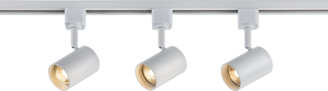 TRKSP8 1 Metre Tracklight Kit - White, 230V GU10 Adjustable Lights