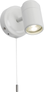 230V IP44 GU10 Single Spotlight - Matt White