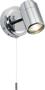 230V IP44 GU10 Single Spotlight - Chrome