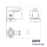 Knightsbridge: VFCFC, 230V GU10 Fire-Rated Downlight, Chrome Finish, Dimmable, 35W Max, IP20