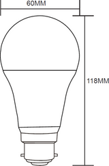 Smart 9W LED GLS RGB and CCT Lamp - Alternate View