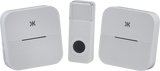 Wireless Plug In Dual Receiver Door Chime System - White