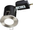 230V IP20 Fixed GU10 Fire-Rated Downlight - Brushed Chrome