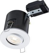 230V IP20 Tilt GU10 Fire-Rated Downlight - White