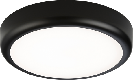 230V IP65 9W CCT Adjustable LED Bulkhead with Black Trim