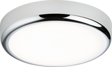 230V IP65 9W CCT Adjustable LED Bulkhead with Chrome Trim