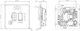 Secondary view of 13A Switched Fused Spur - Matt White