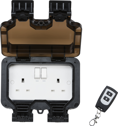 Remote Controlled IP66 13A 2G Outdoor Socket