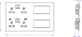 Knightsbridge Multimedia Plate USB A+C - Smoked Bronze