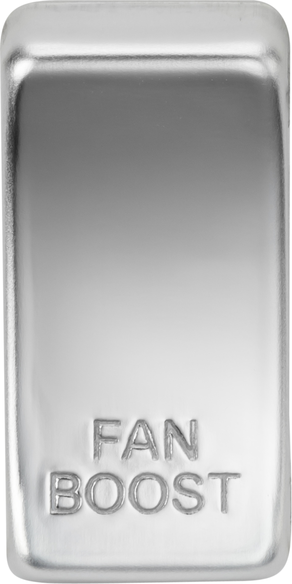 Switch Cover Marked FAN BOOST - Polished Chrome
