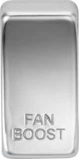 Switch Cover Marked FAN BOOST - Polished Chrome