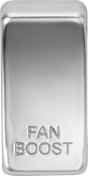 Switch Cover Marked FAN BOOST - Polished Chrome