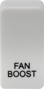 Switch Cover Marked 'FAN BOOST' - White, GDBOOSTU