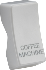 Rocker Cover - Laser Printed COFFEE MACHINE for Curved Edge Switches