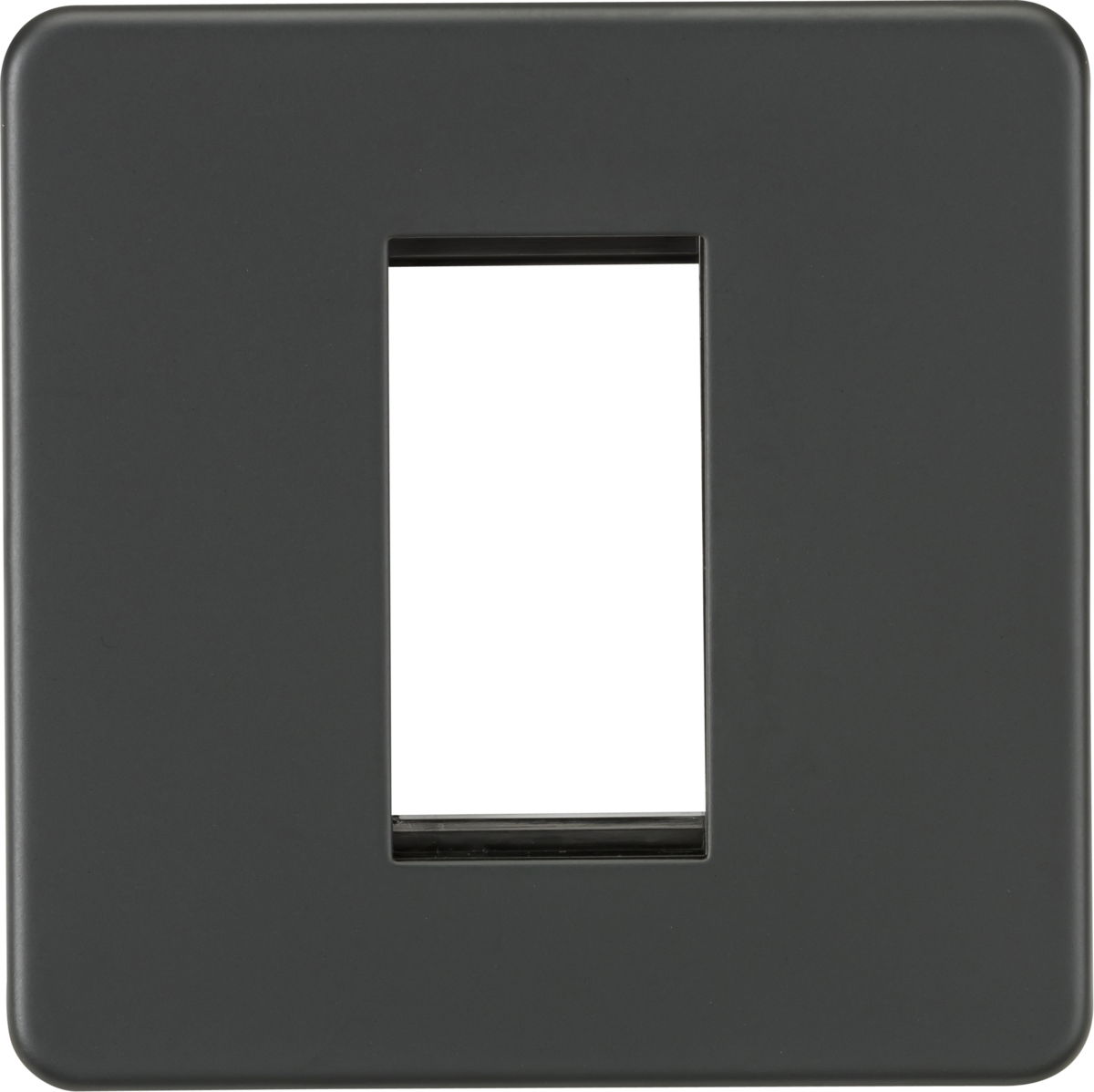 1G Modular Faceplate - Anthracite - Euro Module Compatible